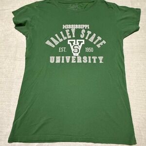Mississippi State Women's Athletic Graphic T-shirt Small Green Collegiate Logo